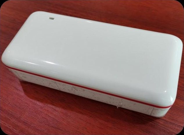 Ivory Desktop Adapter Housing with Indicator Window