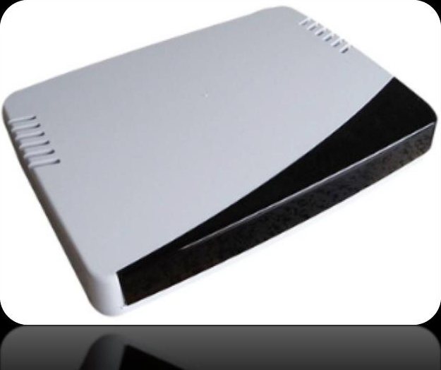 Router Housing with Sloped Top and Vents